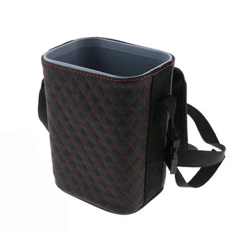 

With Lid Trash Can Parts Accessories Car Auto Multi-function Waste Basket