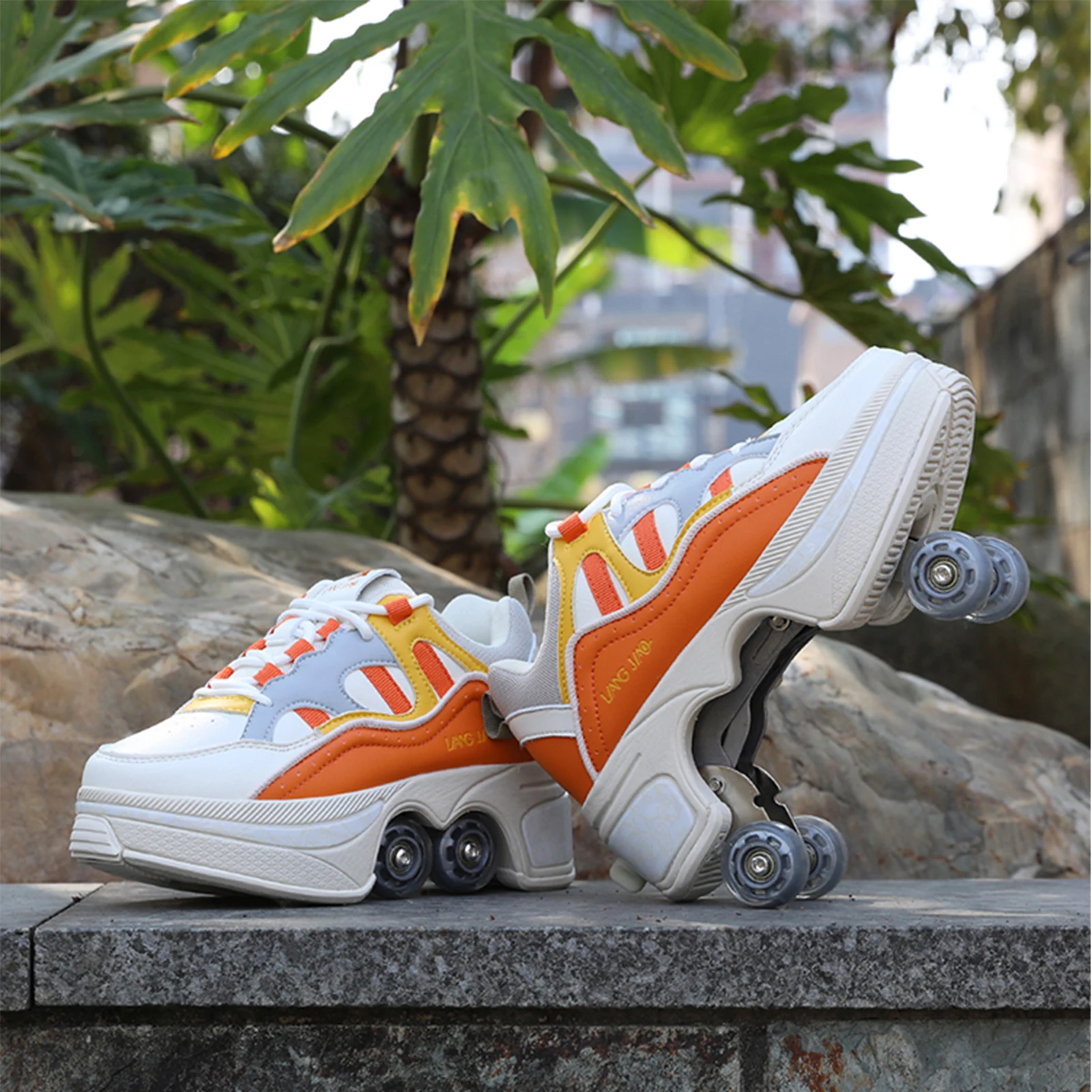 Precio reducido Deformación zapatillas de zapatos de ruedas de patines de colores zapatos de Skate zapatos de tendencia de moda para niños Unisex Parkour correr zapatos de Patinaje Lnwy3XnJkxX