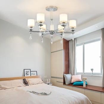 

Nordic minimalist chandelier luxury simple living room dining room bedroom lamp simple European atmosphere study room chandelier