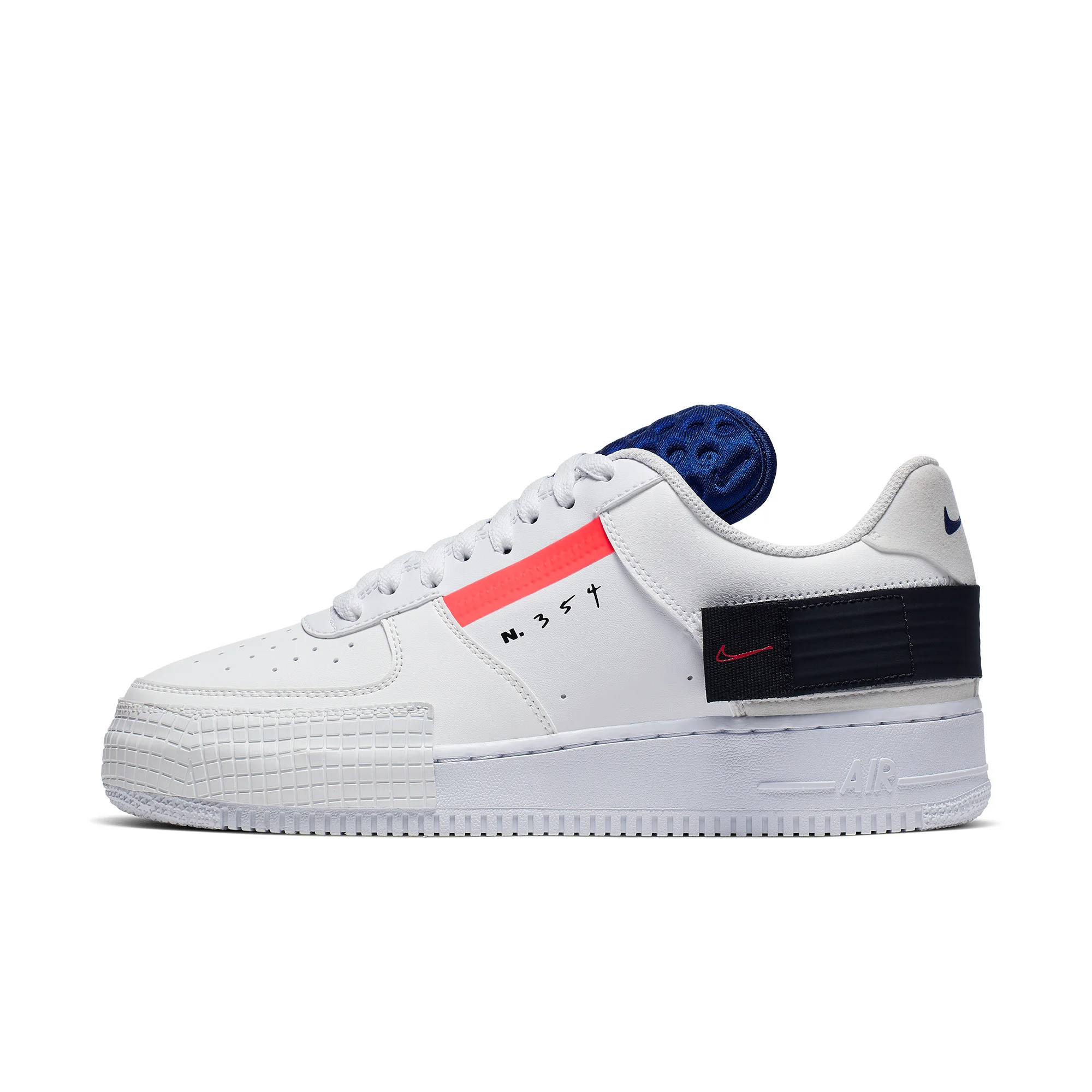 CI0054-100 Кроссовки для бега AF1-TYPE AIR FORCE 1, цвет белый, черный, новое поступление - Цвет: CI0054-100