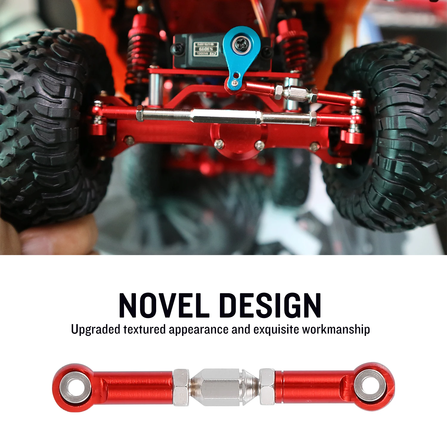 6Pcs RC Car Metal Pull Rod Set Fit for ECX 1//10 2WD Hobby Vehicle Crawler Kits