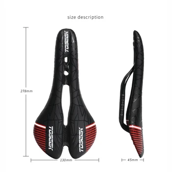 

Road Bike Saddle Full Carbon Fiber Mountain Bike Seat Cushion Hollow Breathable Bike Cushion Full Foreskin Mountain Bike Saddle