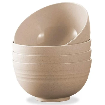 

Lightweight Wheat Straw Bowl, Unbreakable Cereal Pasta Bowls