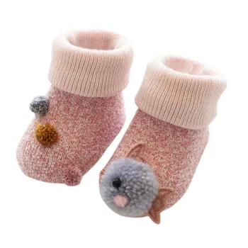 

Socks Baby Non Slip Toddler Kids Baby Boys Girls Socks Lovely Cartoon 3D Animal Anti-Slip Knitted Winter Warm Socks