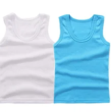 

VIDMID 2pcs/lot Kids Girls Shirts Cotton T-shirt for Children Girls Cartoon Tops Underwear Cotton Vest 2-10 Years P6109