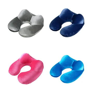 

U-Shape Travel outdoor Pillow for Airplane Inflatable Neck Pillow Travel Accessories Comfortable Pillows for Sleep Textile