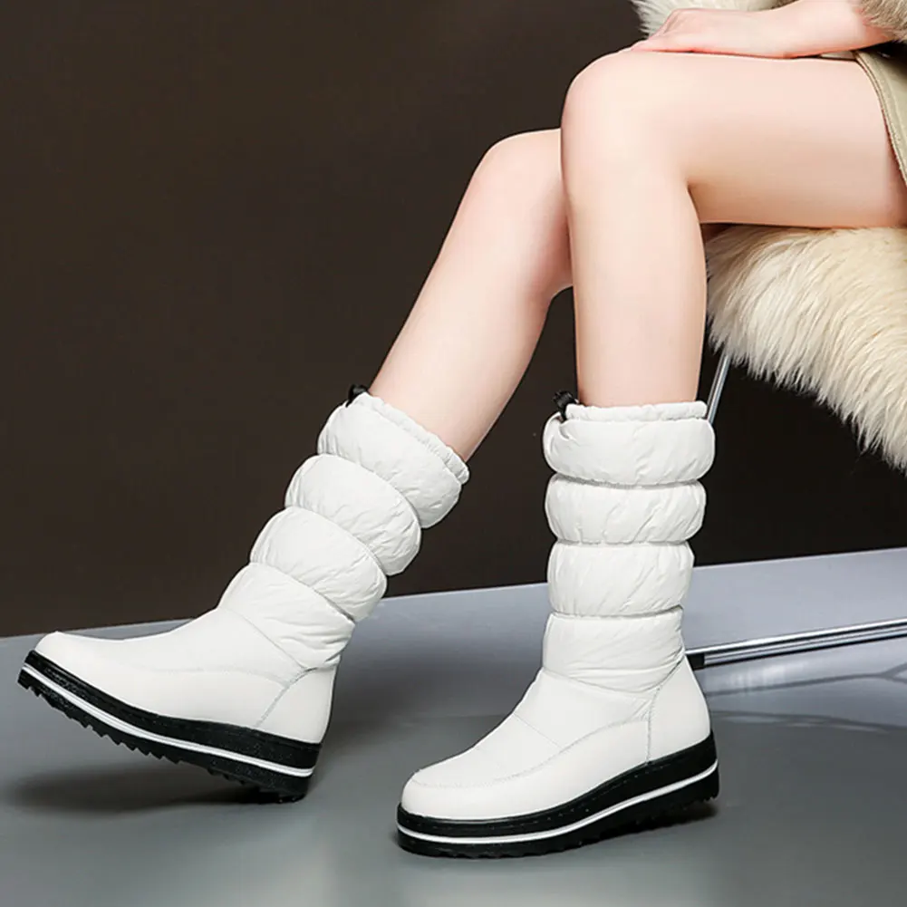 

SARAIRIS Top Quality Waterproof Outdoor Snow Boots Plus Size 44 Comfortable Shoes Woman Non-slip Russia Winter Warm Boots Women