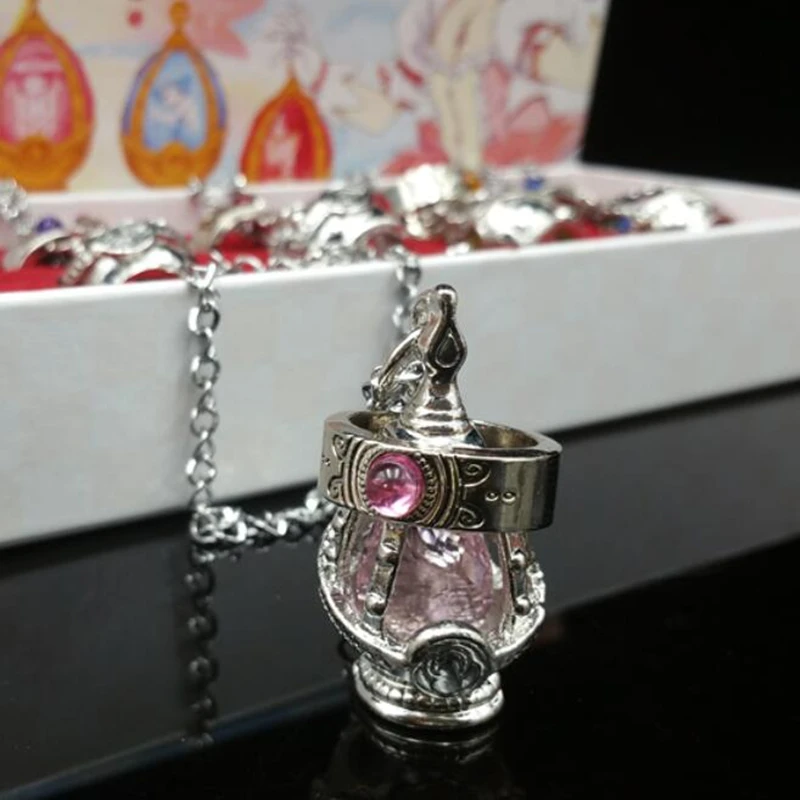 Anime Puella Magi Madoka Magica Soul Gem Necklace Crystal Pendant Ring Cosplay Costumes Lovers Jewelry Set Accessoies Prop plus size halloween costumes