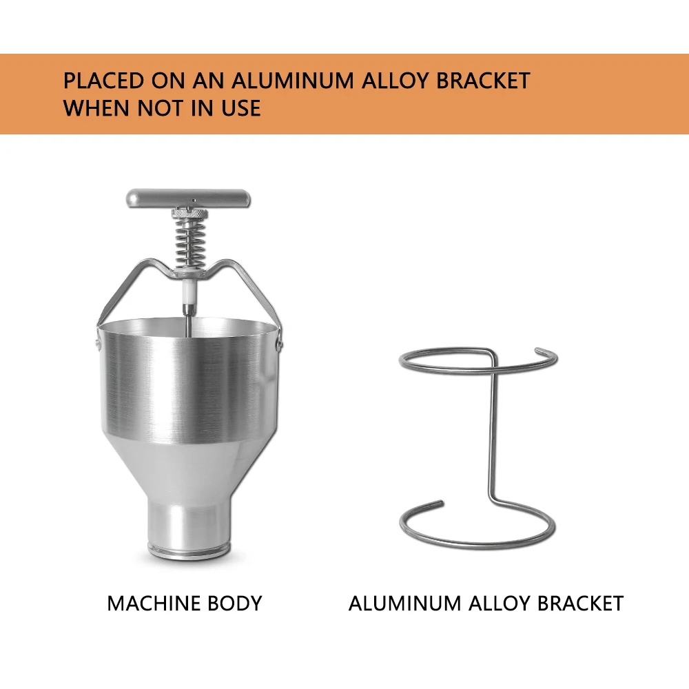 Manual Donut Maker Stainless Steel 2.5L Cake Doughnut Batter Dispenser Donut Tool Adjustable Thickness Baking Dessert Tools