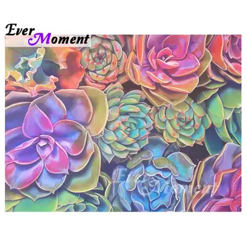 

Ever Moment Diamond Art Paintings Full Square Colorful Flowers Plant Handicrafts And Hobbies Room Decoration DIY Craft 4Y1367