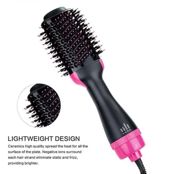 

2 in 1 hot air comb straight dual-purpose direct heating air comb negative ion hair comb electric blowing