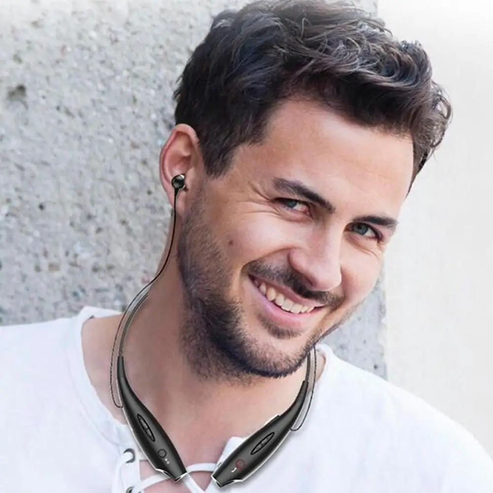 Беспроводная Bluetooth гарнитура наушники с двумя блоками басов беспроводная