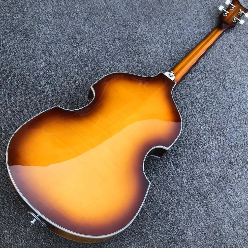 Sunburst Hofner 4 струны бас гитара скрипка BB2 значок серии Hofner табак взрыв Винтаж CT электрический бас