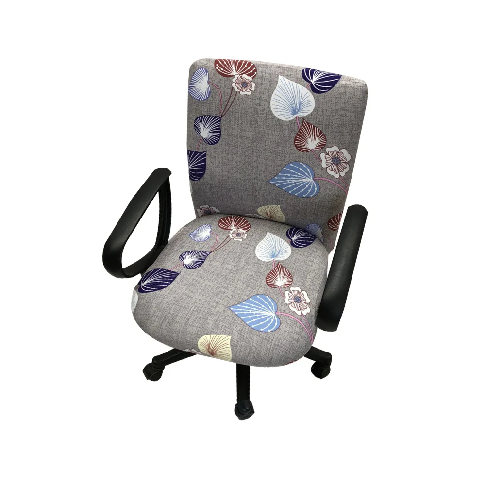 Meijuner печатных офисные компьютерные чехлы на стулья универсальная эластичная ткань спандекс Сплит эластичные чехлы на кресла кресло SlipcoverL400 - Цвет: D
