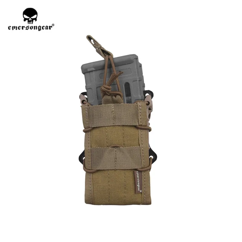 Emersongear Двойной Подсумок модульный Molle 5,56 M4 M16 AR15 SR52 P-MAGS M1A1 G3 подсумок с открытым верхом для страйкбола - Цвет: CB