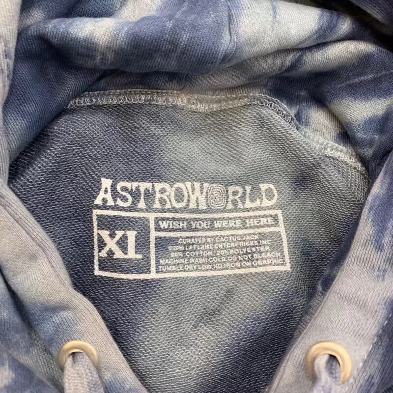 Мужская и Женская толстовка с капюшоном Travis Scott Coney Astroworld Island merch черный пуловер в