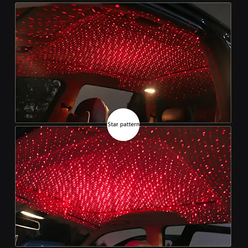 Автомобильная крыша потолок окружающий декоративный звездный свет DJ красочная музыкальная лампа пульт дистанционного голосового управления прожектор USB светодиодный световой стиль