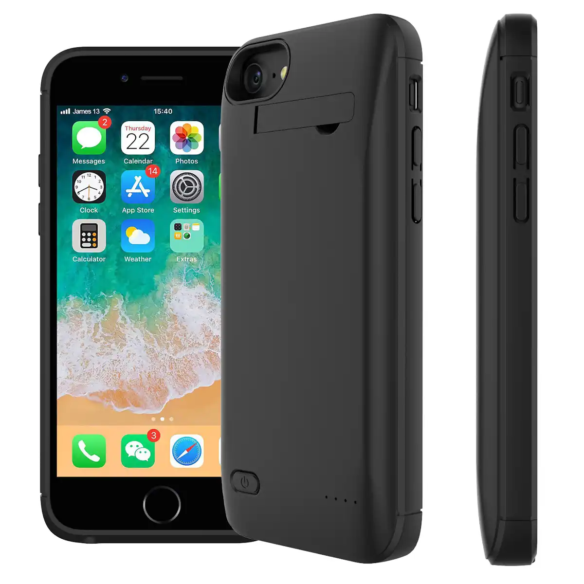For iPhone 7 8 Plus Battery Charger Case 4000mAh External For iPhone 7 8 Plus Battery Charger Case 4000mAh External