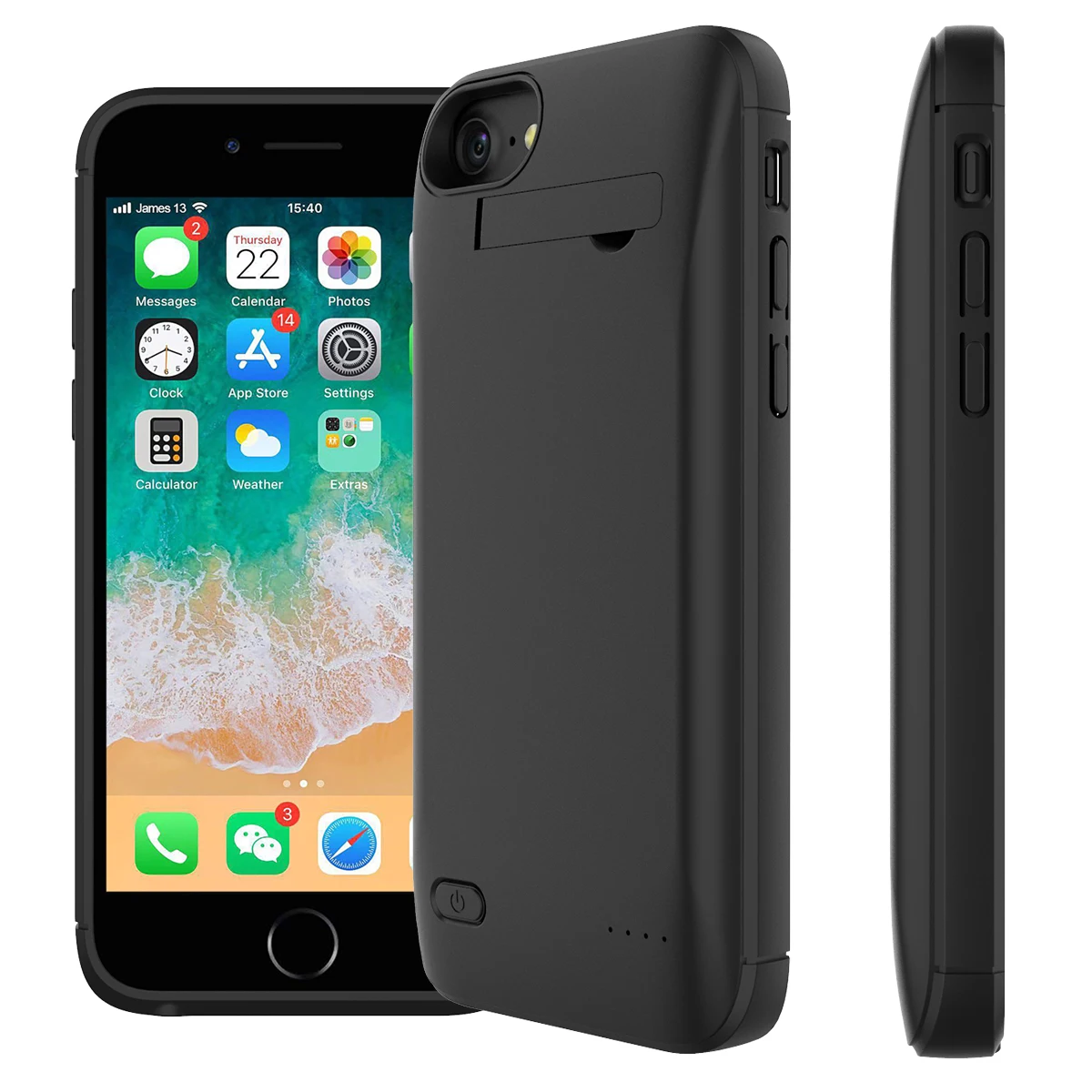 Для iPhone 7 8 Plus чехол для зарядного устройства 4000 мАч внешний резервный аккумулятор