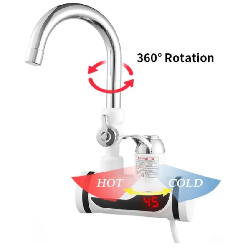 Robinet électrique 3000 W avec affichage numérique pour cuisine