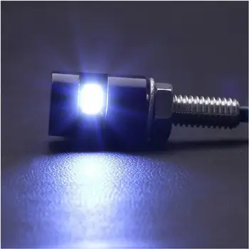 

Universal 2Pcs 12V LED Motorcycle Car Number License Plate Bolt Screw Light Lamp For Car & Motorcycle