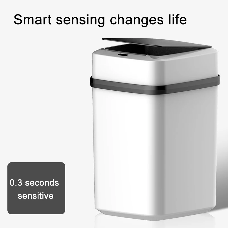 10л USB умная корзина с датчиком автоматическая интеллектуальная мусорная корзина для кухни/спальни/гостиной/ванной комнаты