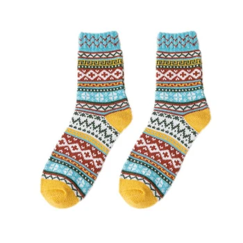 

Rabbit Wool Socks Women Folk-custom Lengthen and Thicken Women's Socks (5 pairs)
