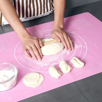 

Silicone Baking Mats Sheet Pizza Dough Non-Stick Maker Holder Pastry Kitchen Gadgets Cooking Tools Utensils Bakeware Accessories