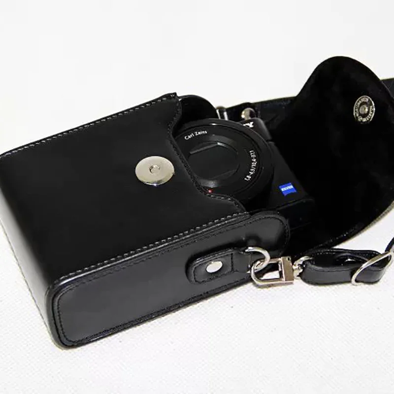 Camera Bag Portable Retro PU For SONY For Fuji For Casio For Olympus For Panasonic For Leica For Canon PU Leather Case Cover