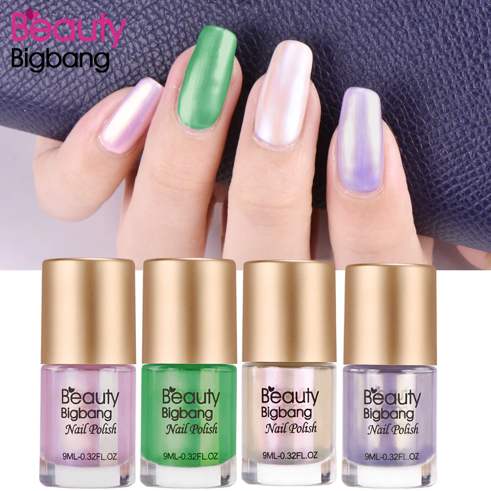 BEAUTYBIGBANG 9 мл оболочка проблесковый лак для ногтей Блестящий Блеск лак для ногтей маникюр Дизайн ногтей