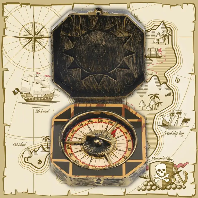 1pc Children's Simulation Compass Exquisite Pirate Captain Costume Toy Nautical Compass Halloween Party Game For Baby Kids Gift 6 1pc Children's Simulation Compass Exquisite Pirate Captain Costume Toy Nautical Compass Halloween Party Game For Baby Kids Gift 6