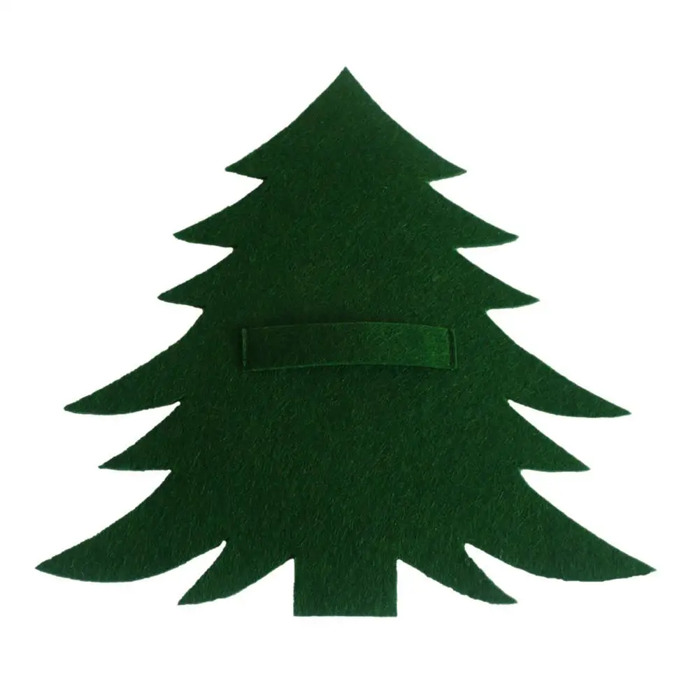 Green 4 шт./компл. Портативный столовые приборы сумка для хранения Рождественская елка мешочек для столовых приборов дома посуда Держатель обеденный Украшение стола - Цвет: Green