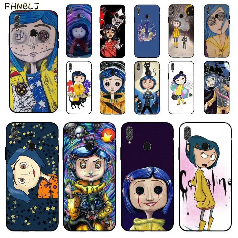 FHNBLJ Coraline и волшебный рисунок двери TPU чехол для телефона Huawei Honor 8x9 10 20 V 30 pro lite 7A