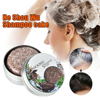 

Grey Reverse Shampoo Bar Polygonum Multiflorum Essence Hair Darkening Shampoo Soap KG66
