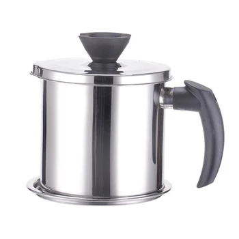 

2.3L Oil Filter Pot Kitchen House Large Capacity Filter Oil Slag Oil Separator Oil Bottle Kitchen Filter Pot