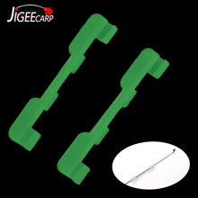 JIGEECARP 10PCS Luminous Fishing Lightstick Clip Glow Stick Holder Night Fishing Accessories Fishing Light Clip for Rod Tip
