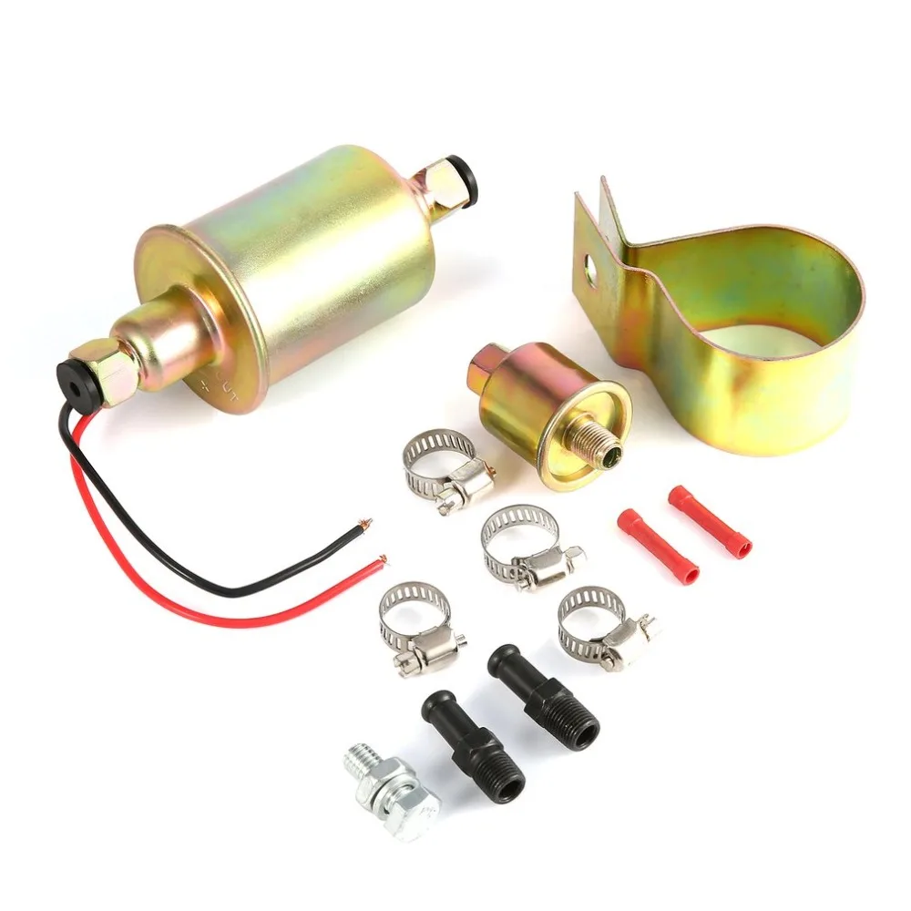E8012S Портативный бензин 12V низшее Давление Электронный Топливный насос для перекачки масла оснащены полным фитинги Лидер продаж