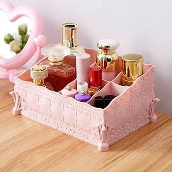 

Desktop Sundries Organizers Makeup Storage Plastic Cosmetic Storage Box Bedroom Storage Sundries Shelf Racks