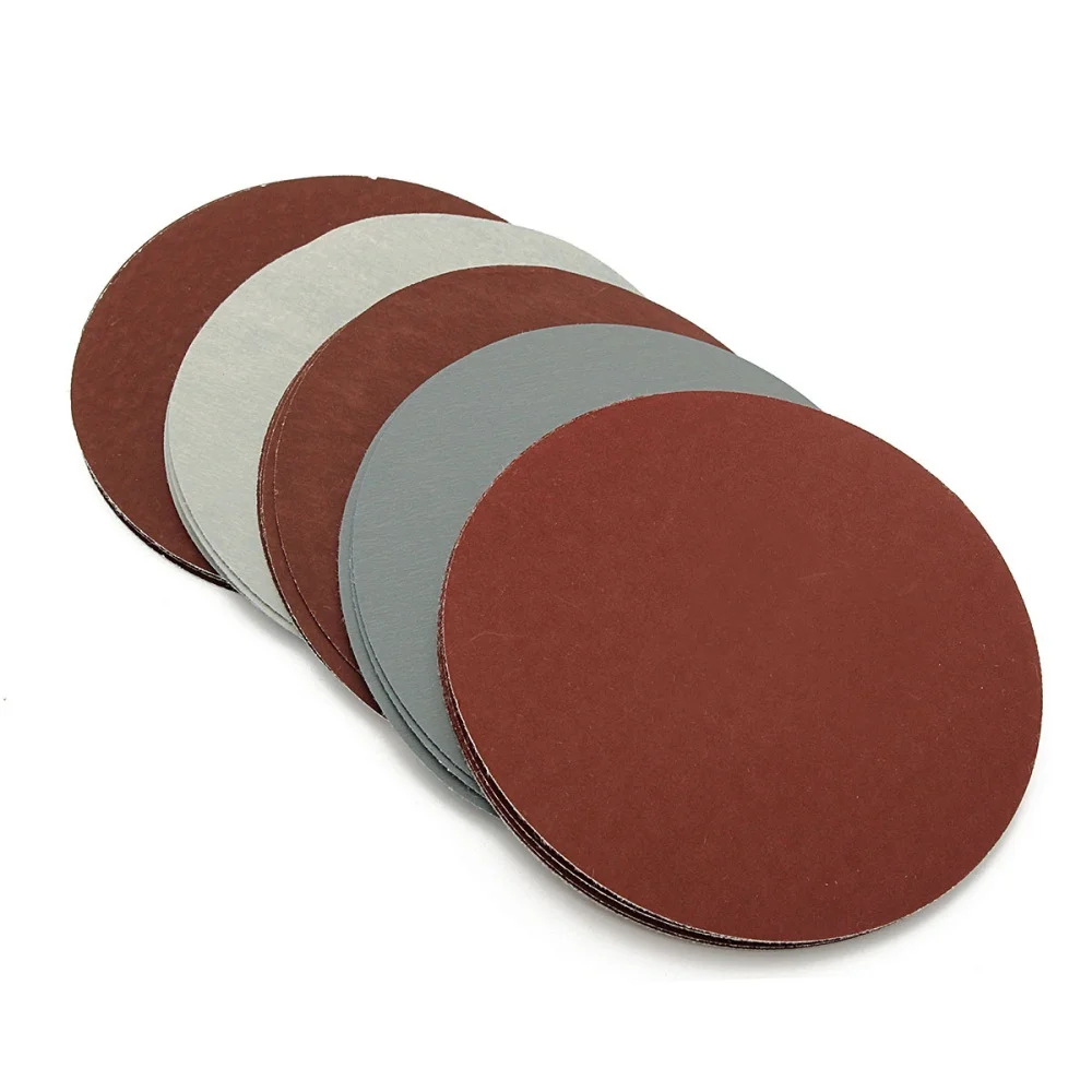 

30pcs/Set 125mm 800-3000 Grits Flocking Sandpaper Disc Hook And Loop Sander Pads