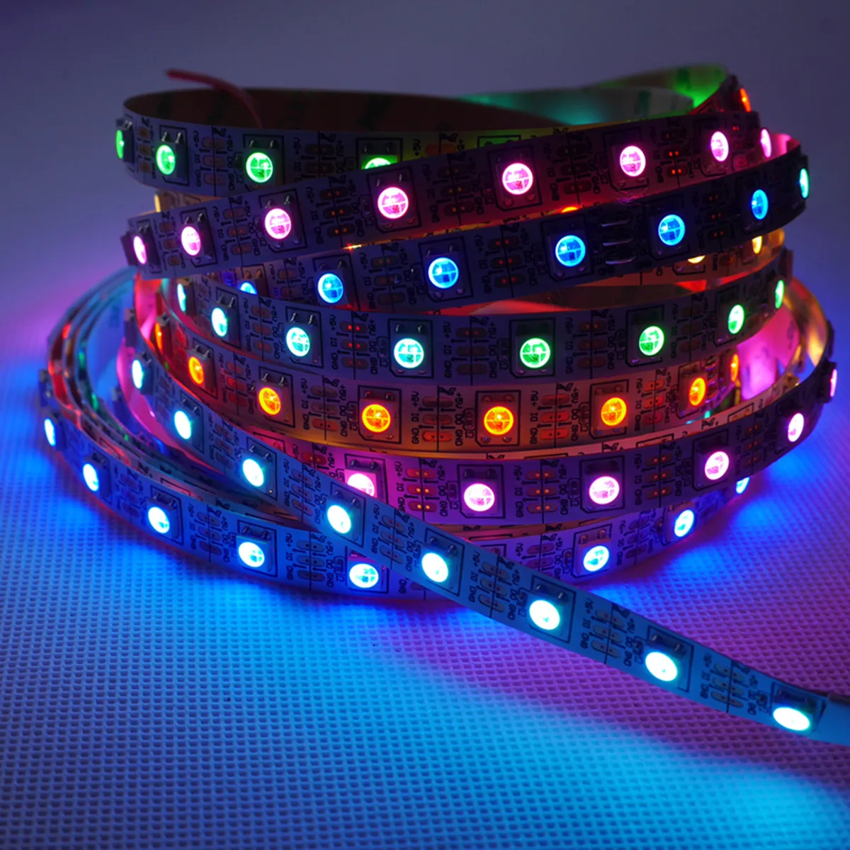 

Jiguoor 5M WS2812 IC SMD5050 300 LED RGB Strip Light Lamp Non-waterproof Dream Color Addressable DC5V Christmas Decoration