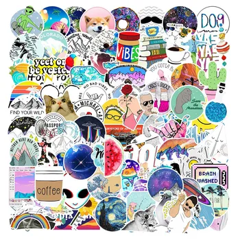 

203 pcs Mixed Cartoon Sticker Waterproof For Car Styling Bike Motorcycle Phone Laptop Travel Luggage Skateboard Sticker
