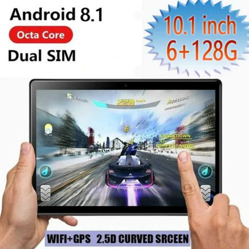 2020 High Quality 2.5 D Screen Android 8.0 10.1 Inch 6G+128GB WiFi Tablet PC Dual SIM Camera Bluetooth 4G | Компьютеры и офис