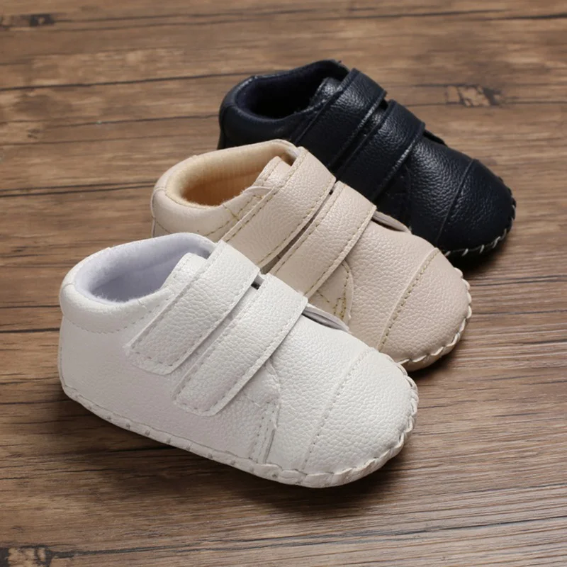 Новый Демисезонный для маленьких мальчиков дышащий анти-скольжения PU обувь повседневные кроссовки для малышей, обувь с мягкой подошвой