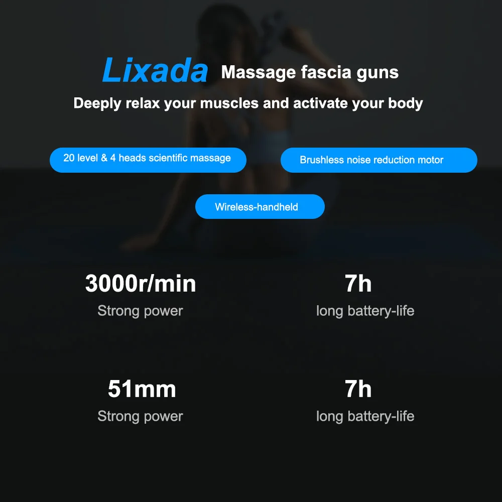 Fitness Electric Muscle Massage Equipment Percussive Vibrating Powerful Massage Guns Handheld Deep Tissue Muscle Massager