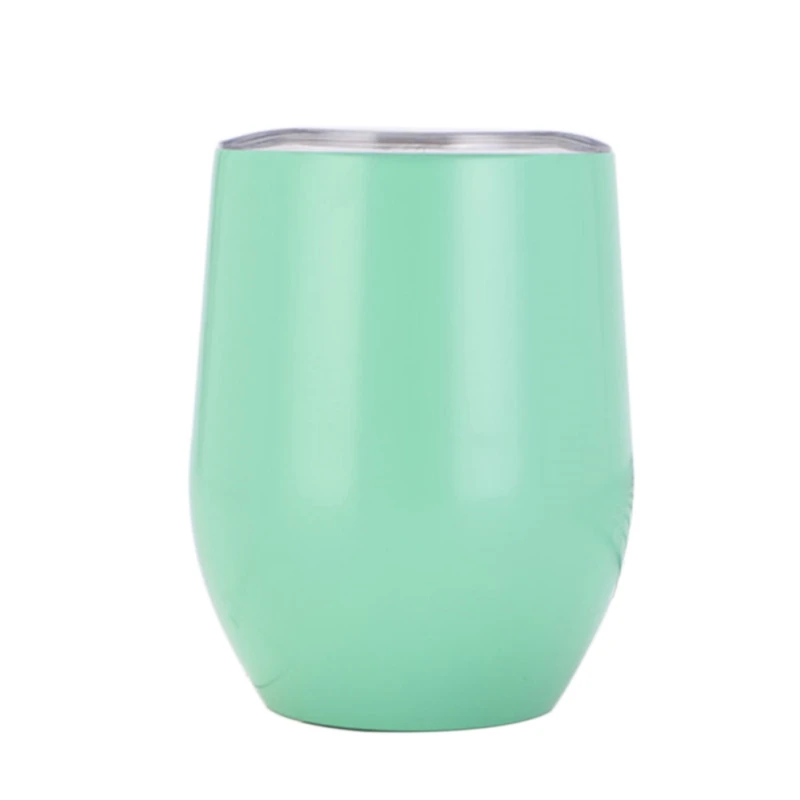 G 12 унций, чашка из нержавеющей стали с изоляцией, стакан для вина с крышкой, бокал для вина, двухслойная настенная прочная кофейная кружка для коктейля, пива - Цвет: G