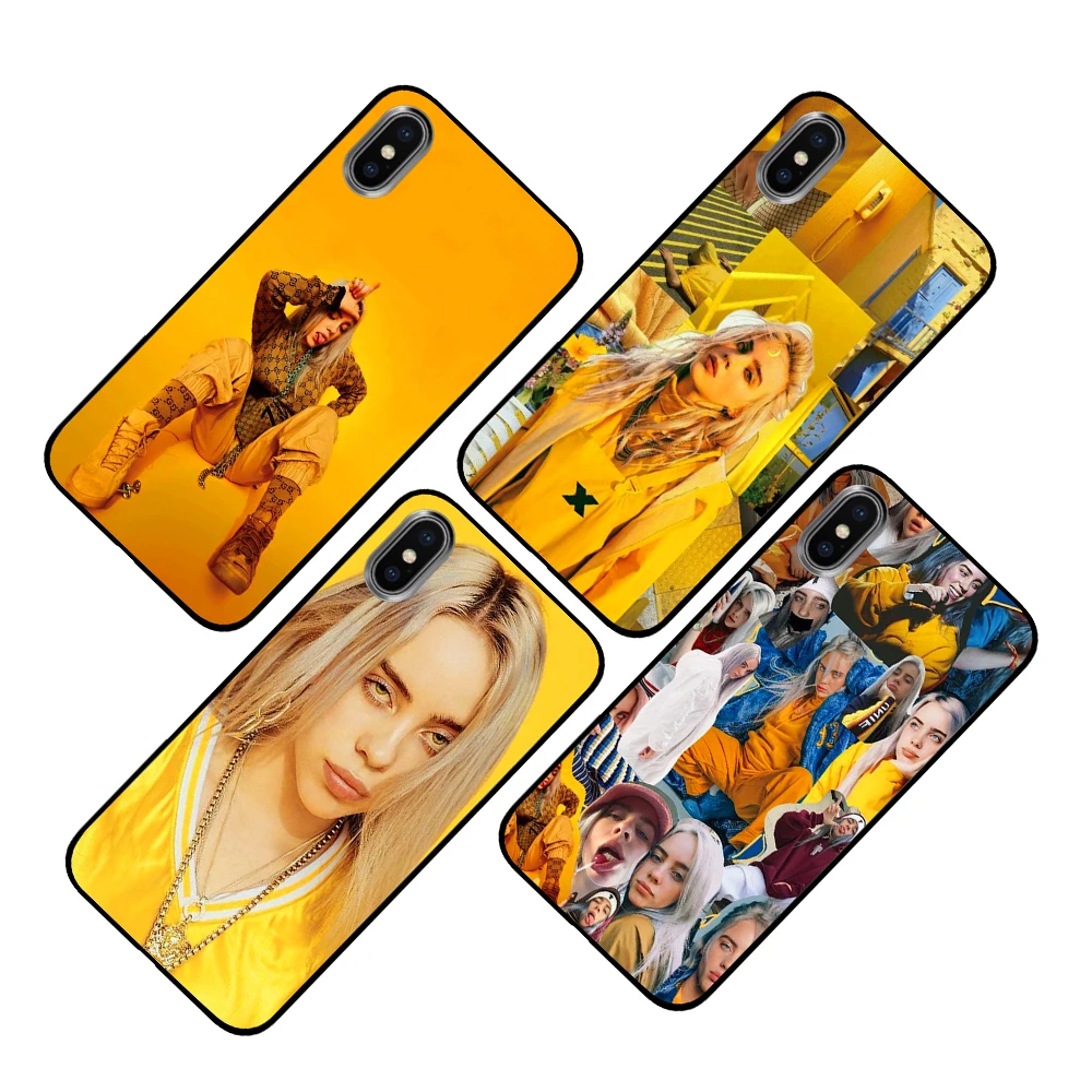 Billie Eilish черный чехол ТПУ чехол для iPhone 5 5S 6 6s 7 8 Plus X XS XR 11 Pro Max