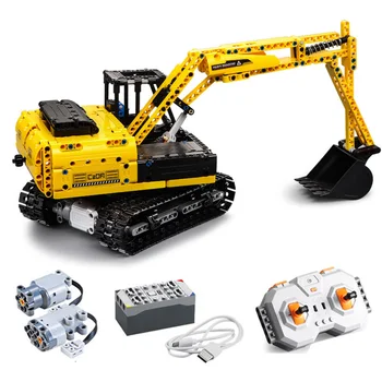 

544 Pcs Bricks CADA Remote Control Excavator Car Technic Model Building Blocks Boy Birthday Gift Kids RC Toys For Children