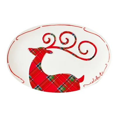 Рождественский набор посуды, чашка Санта-Клауса, олень, обеденная тарелка, обеденные тарелки, плавающие тарелки на рождественскую елку - Цвет: 06