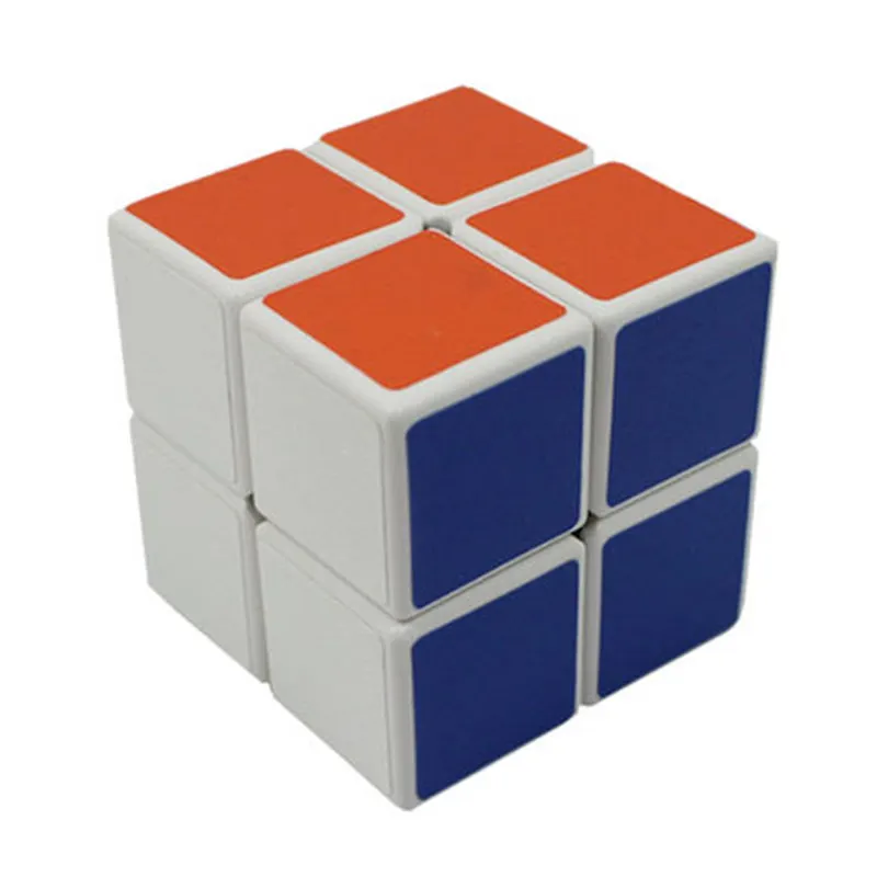 2x2 скоростной куб скоростные игрушки мини-Головоломка Куб наклейки Пазлы антистресс обучающая игрушка сенсорная головоломка игрушки EE50MF - Цвет: 2x2x2 White