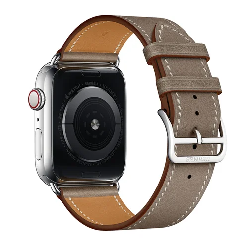 Кожаный ремешок для Apple watch 4 band 44 мм 40 мм iWatch band 38 мм 42 мм Натуральная кожа один походный Браслет Apple watch 3 2 1 42 - Цвет ремешка: 15